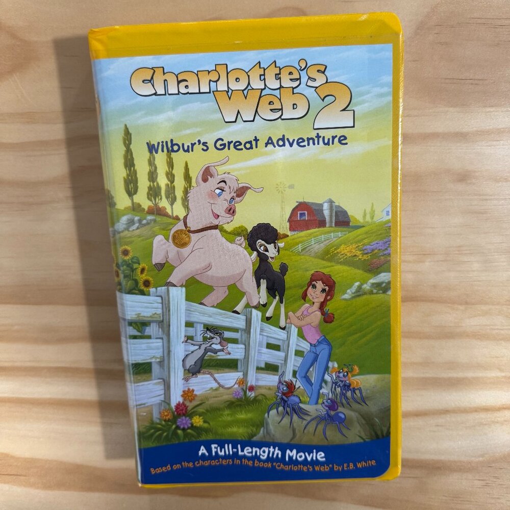 Charlotte’s Web II: Wilbur’s Great Adventure (2003) VHS (Clamshell **Tested**)